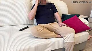 Russian amateur cheats with big cock and deepthroat