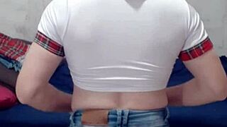 Short jeans outfit on display
