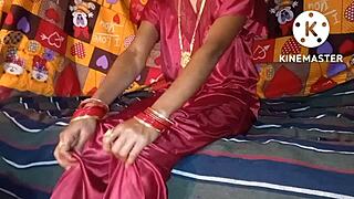 desi woman intimate at night