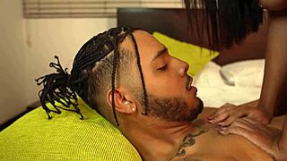voyeur brunette takes big black cock