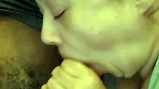 latina mexican granny gives blowjob and facefuck to big cock