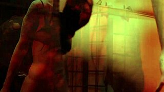 Lezdom Mistress Binds Submissive In BDSM Bondage Domination