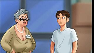 Stará žena naláká mladého 18+ muže na divoký rychlý sex v nemocniční skladiště!