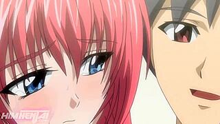 Moje horká hentai kamarádka mě nechá sát šťavnatá prsa při prvním análu