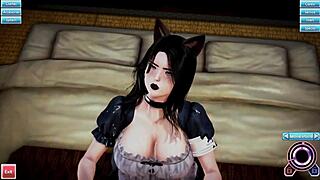 Uh, min goth kattepige tjenestepige, hun servicerer mig så godt!