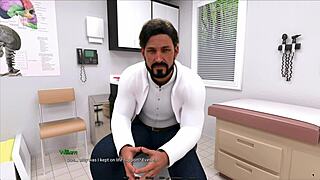 Kolme iso tisseistä tyttöä antaa huulit toimistopöydällä