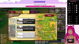 Vtuber Lewdnekos Lewd Evenicle igra: BDSM creampie zabava u anime igri upoznavanja