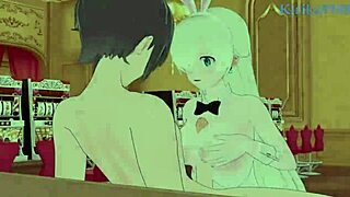 Diane ve Elizabeth Liones Tavşan Kız Intense Hentai Seks'te