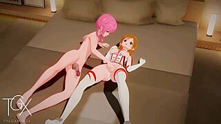 Yo, katso Asuna Sword Art Onlinesta villissä futanari hentai -toiminnassa!