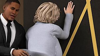 Молодой CEO допрашивает толстую еврейскую секретаршу в напряженной офисной сцене