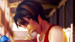 Глянь на эту 3D хентай спортсменку, которую трахает тренер.