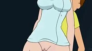 Rick and Morty parodija: Beth TTS v AI-generiranem hentai akciji. Pot nazaj domov postane divja.