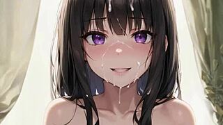 3D-animoitu AI-vaimo masturboi pillua miehen mainossopimuksia varten