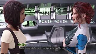 Elsie istražuje lezbijske želje u 3D crtanom filmu Zaglavljena u svemiru 52