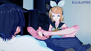 Uhh, Hatsune Miku in Kagamine Rin gresta trdo