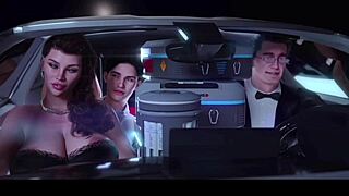 Йо, щупаю свою пышную мачеху прямо перед ее бойфрендом, дикий 3D хентай!