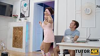 Tutor4k felfedezi vad szexet dzsungelben tetovált tanárnővel.