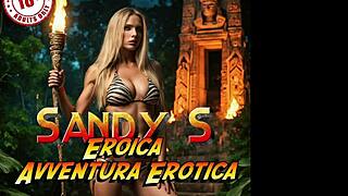 Cosplay erotis milf Sandy petualangan parody liar