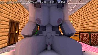 POV sladký vánoční večer s ex přítelkyní v Minecraft animaci