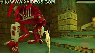 accident nud Tomb Raider în public în aer liber