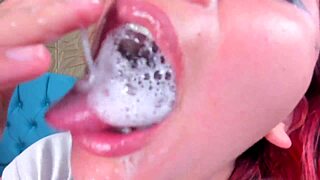 ジャスミンの唾液でワイルドディープスロート、チャターベイト