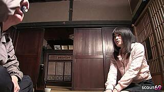 Old Ugly Fat Men Seduce Japanese Virgin Teen 18+ For Her First Blowjob